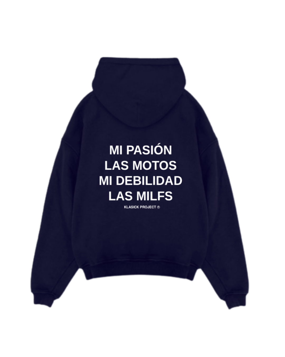 SUDADERA CON CAPUCHA PASIÓN Y DEBILIDAD - MOTOS