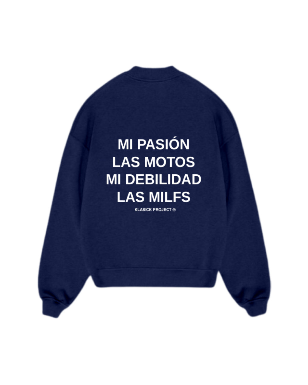 SUDADERA SIN CAPUCHA PASIÓN Y DEBILIDAD - MOTOS