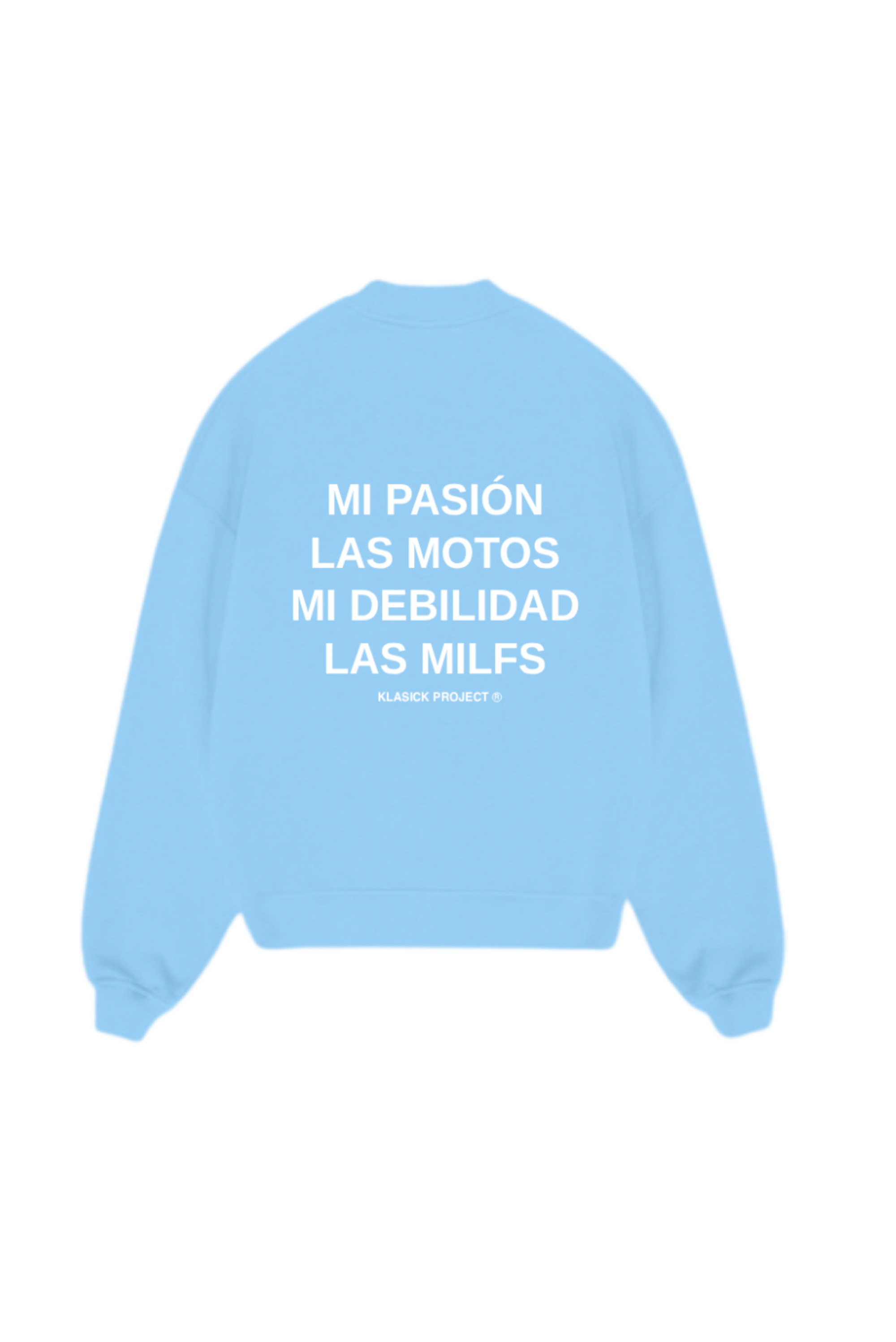SUDADERA SIN CAPUCHA PASIÓN Y DEBILIDAD - MOTOS