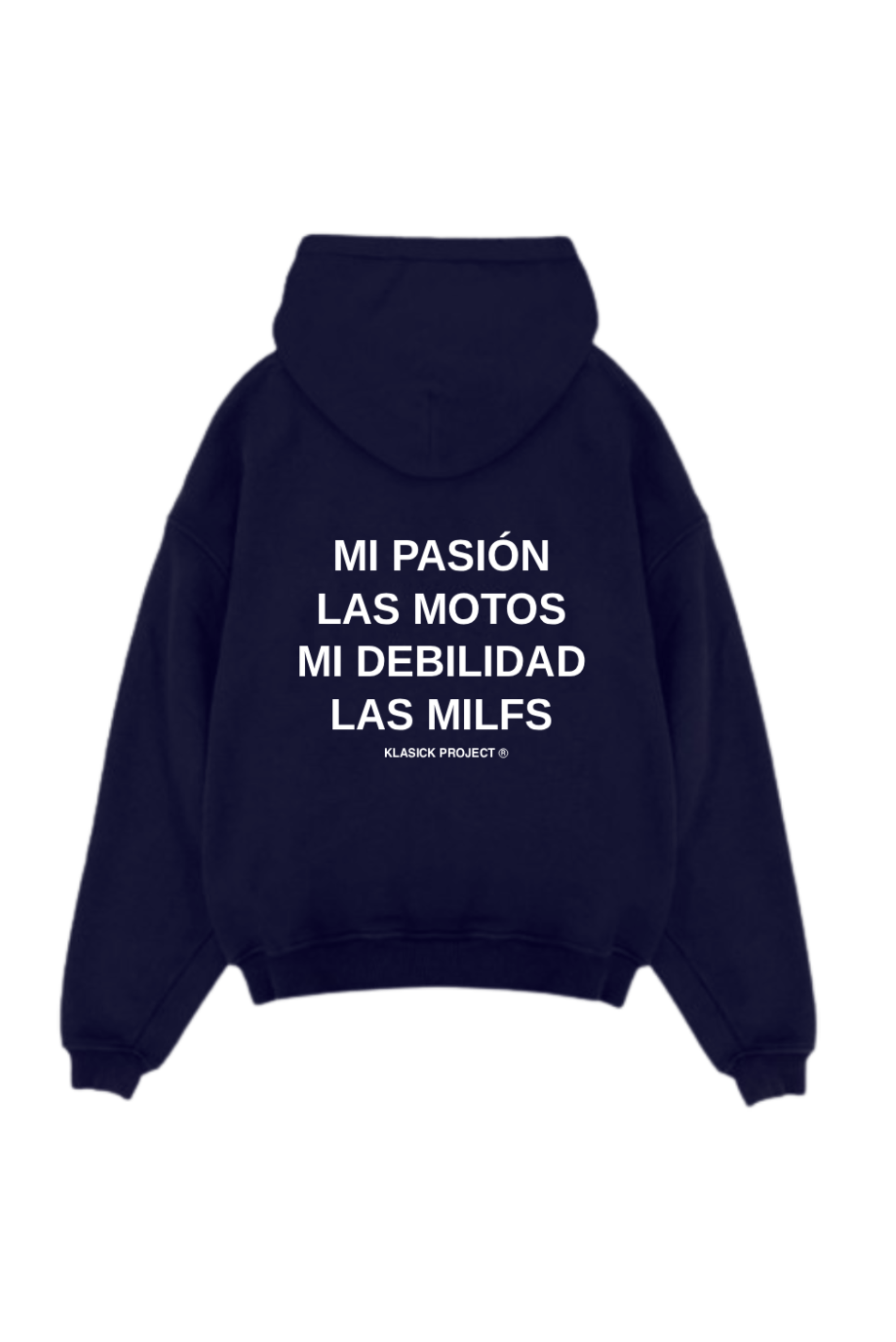 SUDADERA CON CAPUCHA PASIÓN Y DEBILIDAD - MOTOS