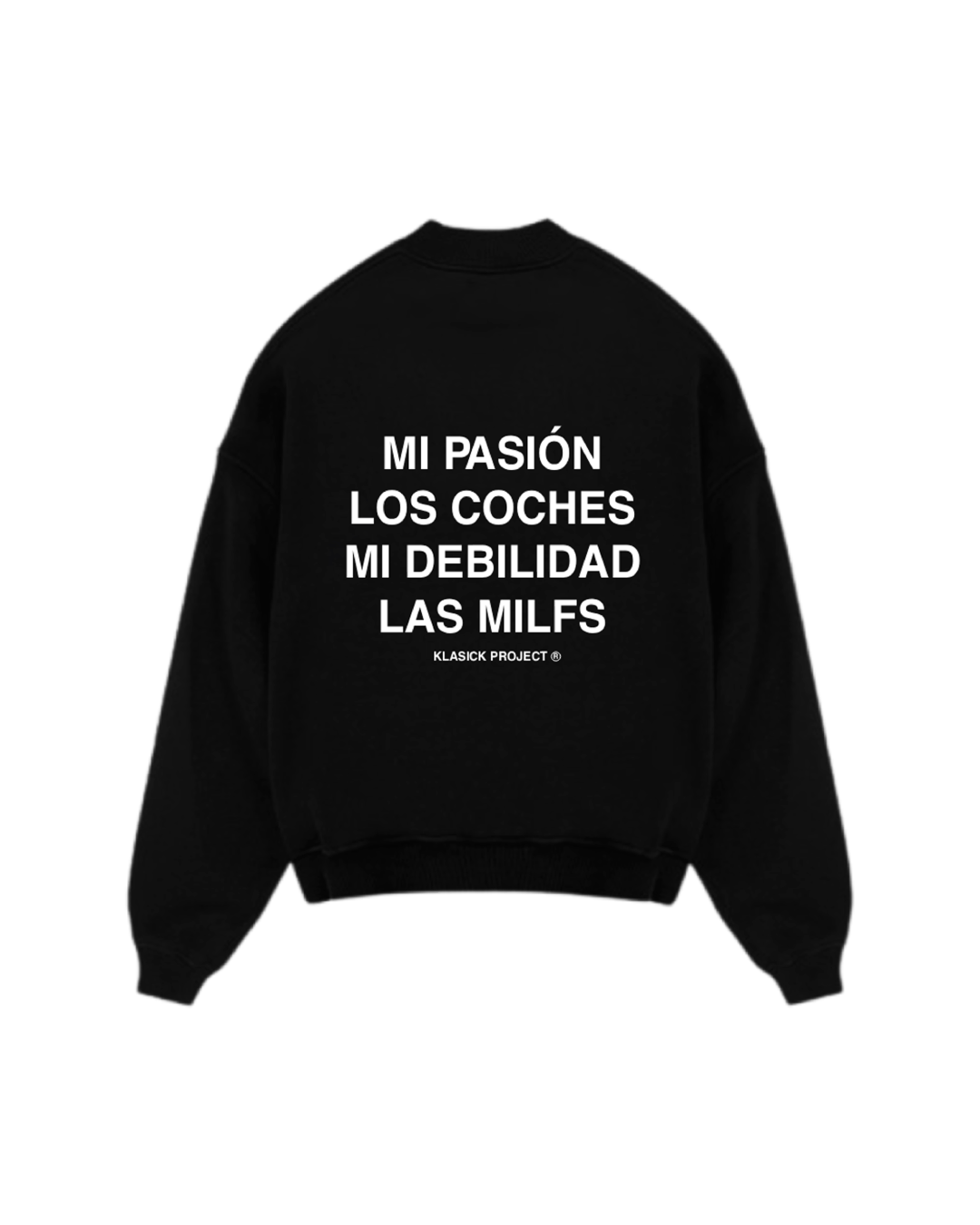 SUDADERA SIN CAPUCHA PASIÓN Y DEBILIDAD